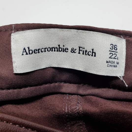 Abercrombie & Fitch Brown Faux Leather Pants Women's 36 image number 3