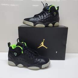 Jordan Jump Man Team ll Black Green Youth 6.5Y Sneaker 861435-012