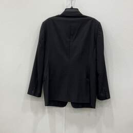 Gucci Mens Black Notch Lapel Long Sleeve Two Button Blazer Size 52R With COA alternative image