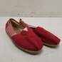 Toms Classic Rope Slip On Shoes Red 8.5 image number 3
