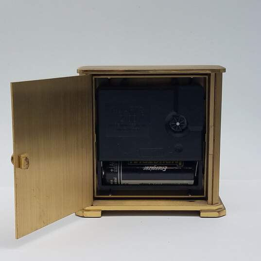 Tiffany & Co 74mm Portfolio Brass Quartz Desk Watch 348g image number 4