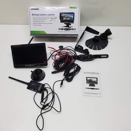 Emmako Untested Open Box P/R* Backup Camera Rear + Monitor System image number 1
