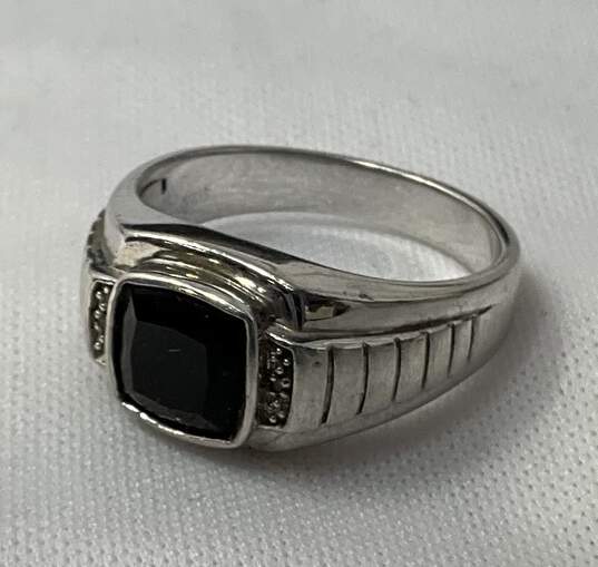 Mens Onyx Ring image number 2