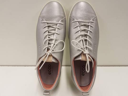 Ecco Spikeless Golf Soft 7 Women's Monochromatic Silver Shoes Sz. 9 image number 8