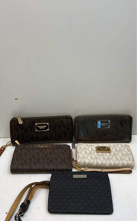 Michael Kors Assorted Leather Wallets Set of 5 image number 1