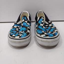 Vans Checkerboard Butterfly Slip On Sneakers Size M4 W5.5