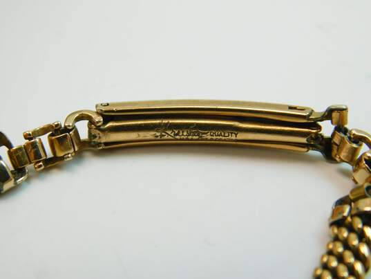 Ladies Vintage Longines 14K Gold Case Gold Filled Band 17 Jewels Watch 15.6g image number 12