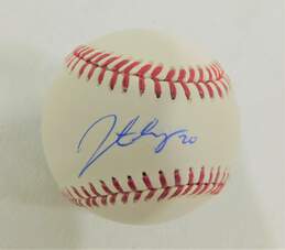 Jonathan Lucroy Autographed Baseball w/ COA Milwaukee Brewers