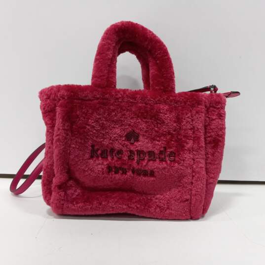 Kate Spade New York Pink Fur Handbag image number 1