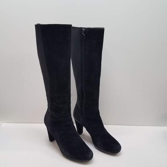 Geox Respira Suede Stretch Boots Black 9 image number 3