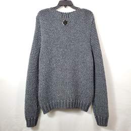 Philipp Plein Men Gray Knit Sweater L alternative image