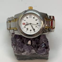 Designer Swiss Army Victorinox Two-Tone Stainless Steel Analog Wristwatch