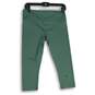 Womens Green High Waist Flat Front Pull-On Ankle Leggings Size S image number 2