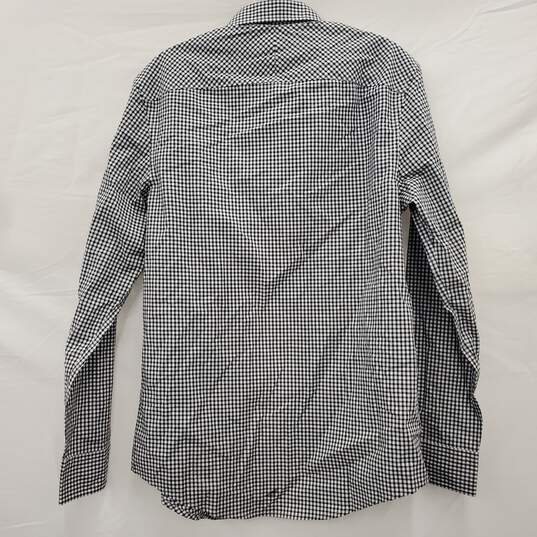 Penguin Black & White Button Down Shirt Size XS NWT image number 2