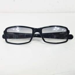 Vtg Giorgio Armani Black Tinted Rectangle Sunglasses