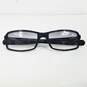 Vtg Giorgio Armani Black Tinted Rectangle Sunglasses image number 1
