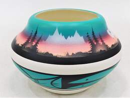 Navajo Hand Painted and Signed Pottery Vase Native American alternative image