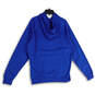 Mens Blue Long Sleeve Kangaroo Pocket Pullover Hoodie Size Medium image number 2