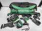 Hitachi 4-tool power tool combo kit w/ soft case 2 batteries & Charger image number 1