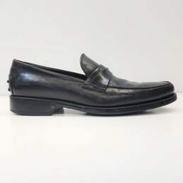 Tod's Leather Loafers Men Size 9.5 Black alternative image