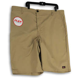 NWT Mens Beige Flat Front Pockets Relaxed Fit Chino Shorts Size 44