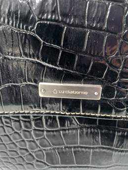 Liz Claiborne Black Faux Alligator Pattern Crossbody Handbag alternative image