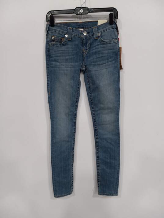 True Religion Women's Super Stretch Stella Skinny Jeans Size 26 NWT image number 1