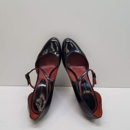 Marc Jacobs Patent Leather Mary Jane Pumps Black 8 image number 6