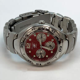 Designer Fossil BQ-9108 Red Dial Analog Round Dial Quartz Wristwatch alternative image