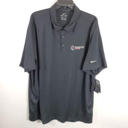 Nike Men Black Chapter Healthcare Polo Shirt XXL NWT image number 1