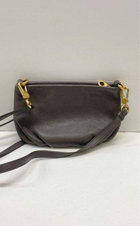 Marc by Marc Jacobs Leather Classic Q Percy Crossbody Grey image number 2