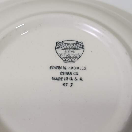 6pc Set of Edwin M. Knowles China Serving Dishes image number 4