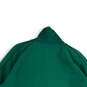 Mens Green Long Sleeve Welt Pocket Ribbed Hem Bomber Jacket Size Small image number 4