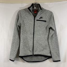 Women's Grey Marled Nike Full-Zip Sweater, Sz. S