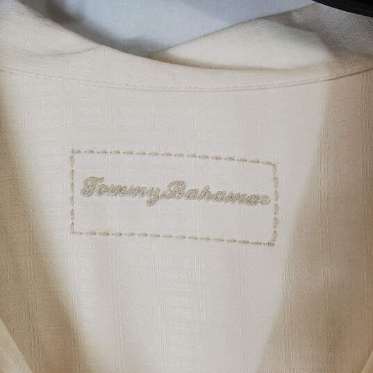 Tommy Bahama Men Ivory S/S Button Up Shirt sz XXL image number 3