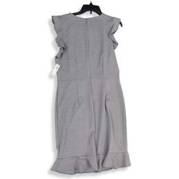 NWT Old Navy Womens Gray Sleeveless Round Neck Back Zip Sheath Dress Size Large alternative image