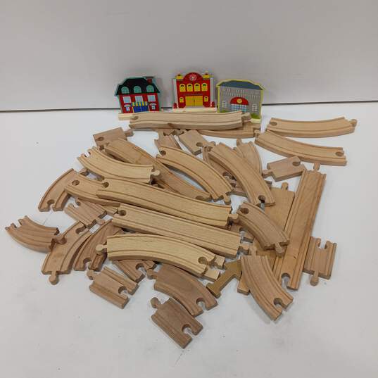 Ikea Toy Wooden Track and Town Set image number 4