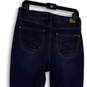 Womens Blue Medium Wash Pockets Regular Fit Denim Skinny Jeans Size 8 image number 4