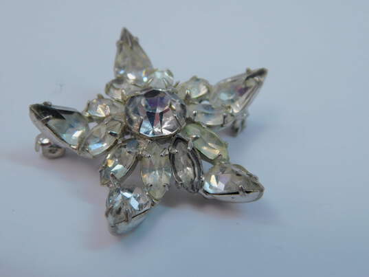 Vintage Icy Rhinestone & Faceted Glass Art Deco Costume Jewelry 153.9g image number 8