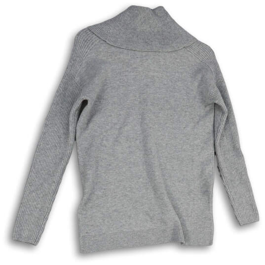 Womens Gray Regular Fit Long Sleeve Turtleneck Pullover Sweater Size XS image number 2