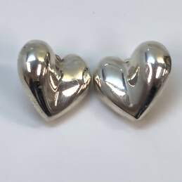 Designer Robert Lee Morris 925 RLM Sterling Silver Heart Stud Earrings alternative image