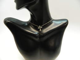 Tiffany & Co 950 Platinum Elsa Peretti Cross Pendant Necklace 4.8g alternative image