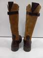 Women's Brown Leather Born Size 7.5 Boots image number 4