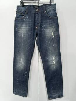 Philipp Plein Women's Blue Loose Fit Jeans