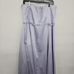 Lilac Belted Strapless Bridal Dress alternative image