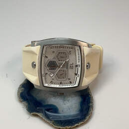 Designer Diesel DZ-4163 Silver-Tone Chronograph Classic Analog Wristwatch