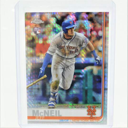 2019 Jeff McNeil Topps Chrome Rookie Mega Box X-Fractor NY Mets image number 1