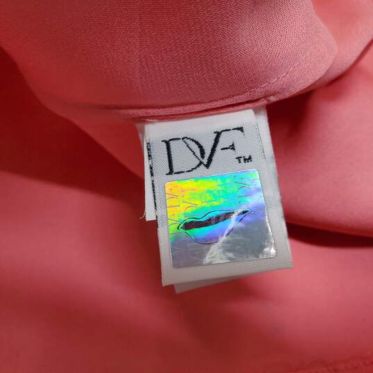Diane Von Furstenberg Silk Sleeveless Pink Blouse Women's 4 image number 3
