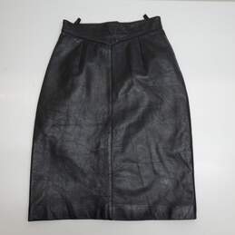 Vintage Renardo Silver Fox Class Sweden/USA/Italy Medium Black High Waist Skirt alternative image