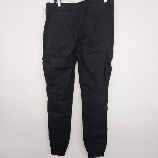 Black Cargo Joggers image number 2